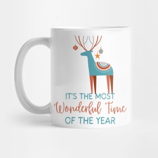 It's The Most Wonderful Time Of The Year Reindeer Mug